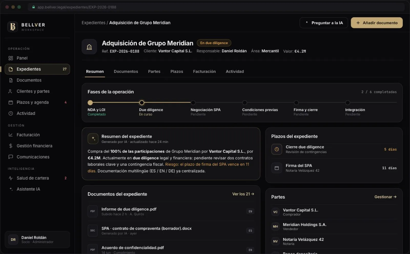 Ficha de expediente